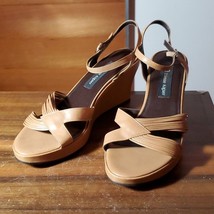 Etienne Aigner Vintage Strappy Sandals Size 9.5 Felicity Leather Brazil - £40.26 GBP