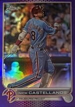 Nick Castellanos Purple Refractor 2022 Topps Chrome Update Card #USC67 P... - $2.33