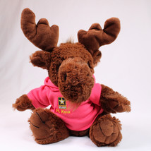 Vintage Moose Plush Stuffed Animal Toy Purr-fection By MJC Pink FT. Knox US Army - £10.65 GBP