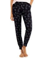 Alfani Womens Ultra Soft Knit Jogger Pajama Pants Size X-Small Color Black - £23.25 GBP