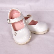 Baby Girl&#39;s Mary Jane Style White Dress Shoes Size 3 - $10.46