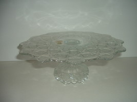 Westmoreland Glass Old Quilt Pattern Cake Stand - $49.00
