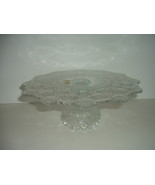 Westmoreland Glass Old Quilt Pattern Cake Stand - £38.75 GBP