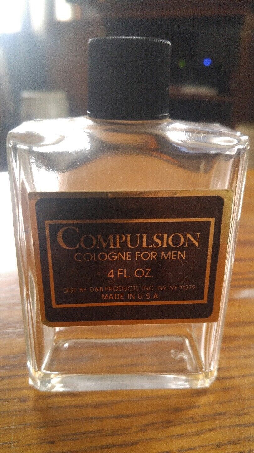 000 Vintage Compulsion Cologne 4FL OZ Bottle Empty - $4.50