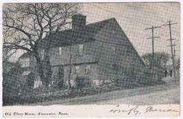 Postcard Old Ellery House Gloucester Massachusetts 1908 - $7.91