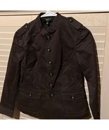 Talbots 2 petite brown buttoned up field jacket - $400.24 MXN