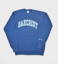 Vintage High School Sweatshirt Size M Oakcrest Ambassadors Band Raglan Crewneck - £14.84 GBP