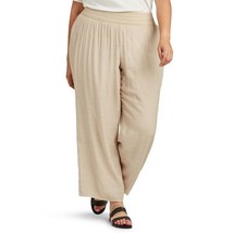 Plus Size AB Studio Novelty Elastic Waistband Lined Pants, Women&#39;s, Size... - $28.00