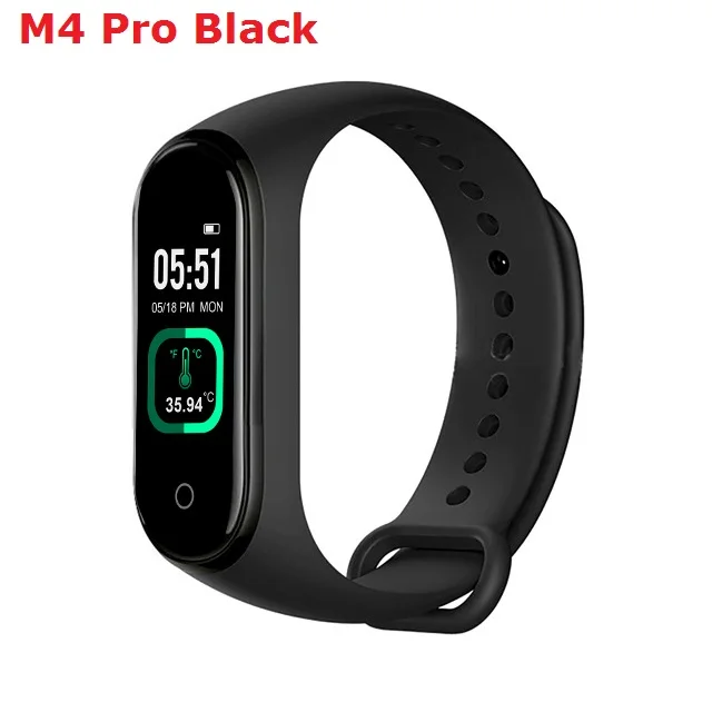 2020 HOT SALE Body Temperature Smart Watch M4pro Fitness Tracker Pedometer Heart - £119.79 GBP