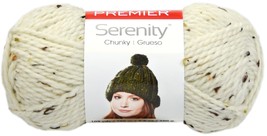 Premier Yarns Serenity Chunky Tweed Yarn-Cream - $16.63