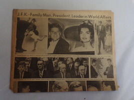 ORIGINAL November 23 1963 Pittsburgh Post Gazette JFK Kennedy Memorial N... - $29.69