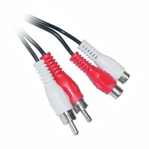 25 Feet 2 Rca Male To Female Audio Extension Cable (Red/White Connectors) - $14.99