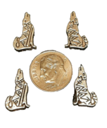 Southwestern Howling Wolf Coyote Beads Antiqued Pewter 17mm x 10mm (10) ... - $2.97