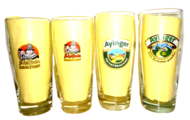 4 Schaff Brau Ingolstadt Ayinger Aying 0.5L German Beer Glasses - £15.99 GBP