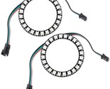 2Pcs 24 Rgb Led Ring 24 X Ws2812 5050 Full Color With Integrated Drivers... - $30.39