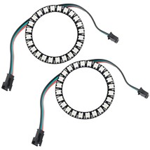 2Pcs 24 Rgb Led Ring 24 X Ws2812 5050 Full Color With Integrated Drivers... - $31.99