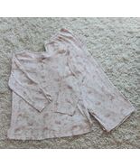 M 100% Cotton Knit Pink Print Womens Pajamas top &amp; Capri pants American ... - $236.38 MXN
