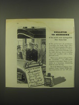 1946 Aqua Velva After Shave Lotion Ad - Bulletin to Members - £14.44 GBP