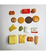 Vintage 1988 McDonalds Misc Toy Food Lot of 15 Nuggets Pie Fries - $59.35