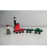Lego Minifigure train conductor + mini train pieces - £7.79 GBP