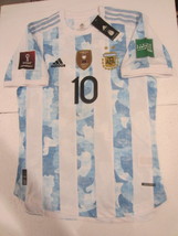 Lionel Messi Argentina World Cup Qualifiers Match Home Soccer Jersey 2020-2021 - £79.93 GBP