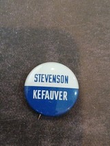 1956 Presidential STEVENSON KEFAUVER Vintage 1972 Repro BADGE PIN. A-O-1... - $5.89