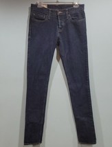Hollister Super Skinny Women’s 30 X 34 Jeans Button Fly Dark Wash Blue Denim - £13.87 GBP