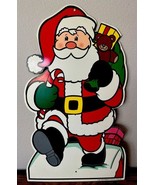Vintage 1997 Santa Claus Lawn Stake Christmas Decor 26” Yard Art Impact ... - $34.95