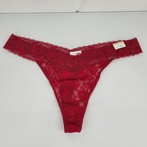 Women’s Fashion Bug Red Lace Thong Underwear Panties Size 12 Plus 4X 5X NEW - $29.69