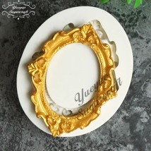 Baroque Scroll Sugarcraft Mirror Picture Frame Silicone Mold Fondant Lac... - $12.42