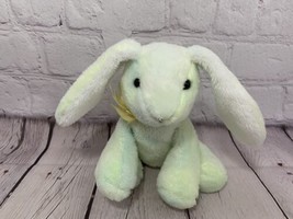 Plushland small plush beanbag bunny rabbit bow mint green blue yellow ti... - $14.84