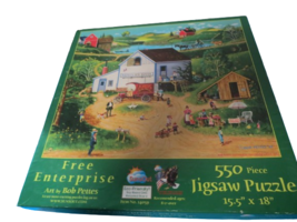 Suns Out 550 Piece Jigsaw Puzzle Free Enterprise 15.5&quot; x 18&quot; Complete In... - $8.91