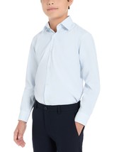 Michael Kors Big Boys Classic Fit Button Up Dress Shirt - Blue, White-12R - £15.92 GBP