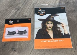 Hyde &amp; Eek Witch Tattoo &amp; Gem Kit W/ Black Tinsel Eyelashes - £3.88 GBP