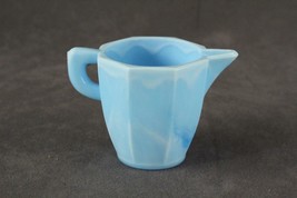 Vintage Children&#39;s Toy AKRO AGATE Baby Blue Slag Glass Panel Teapot 2-3/... - £10.39 GBP