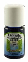 Oshadhi Essential Oil Singles Geranium Rose Extra Org 5ml - £23.36 GBP