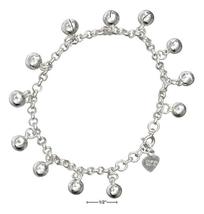 Sterling Silver 7.5&quot; Chime Ball Bracelet - £96.94 GBP