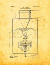 Thomas Edison Kinetographic Camera Patent Print - Golden Look - £6.13 GBP+