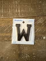 Simplicity Iron On Black Patch Letter W - $11.76