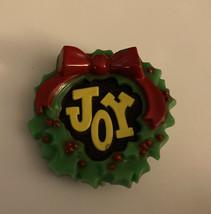 Joy Christmas Wreath Pin - £7.83 GBP