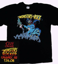 Ozzy Obourne Monsters Of Rock Calgary 2008 Black Large L T Shirt New - £13.37 GBP