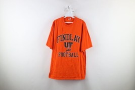 Vintage 90s Mens XL Faded Spell Out University of Findlay Football T-Shirt USA - £31.03 GBP