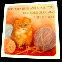 1970s Vintage very cute Persian cat magnet~For extra hugs and kisses~Grandma&#39;s l - £25.32 GBP