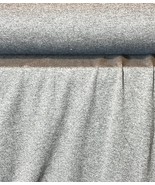 FLEECE KNIT FABRIC POLYCOTTON 64&quot; WIDE TUBULAR HEATHER GREY 9 OZS BY THE... - $4.46