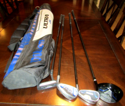 Wilson Ultra JR. Beginner Flex Golf Club Set Driver Wedge Iron Putter Bag Right - $44.54