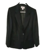 Vintage Pendleton Blazer Virgin Wool Womens 8 Black Single Button Pocket... - £34.31 GBP