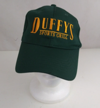 Duffy&#39;s Sports Grill Green With Gold Embroidery Adjustable Baseball Cap - $16.48