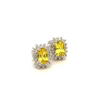 Natural Sapphire Diamond Stud Earrings 14k Gold 1.71 TCW Certified $2,950 121262 - £1,255.37 GBP