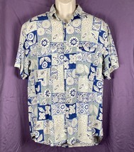 Guess Jeans Hawaiian Aloha Camp Shirt Size Large - £15.51 GBP