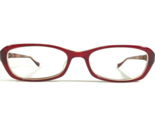 Oliver Peoples Eyeglasses Frames Marcela SUN Clear Red Rectangular 51-17... - $37.04